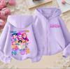 Hoodies Sweatshirts Girls Kids Girls Sweatshirt Zip Purple Hoodie Casual Top Hoodie Kids Clothing