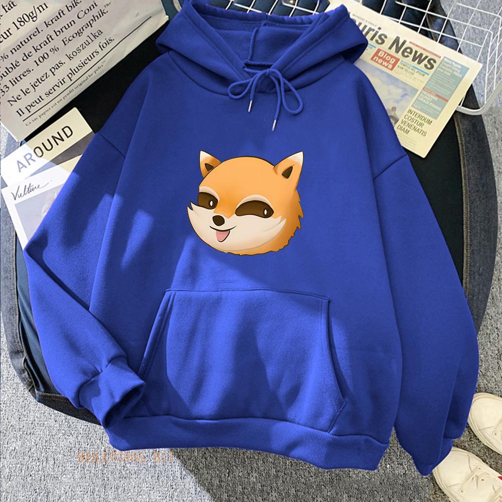 Project Zomboid Spiffo Raccoon Hoodies Cartoon Women/Men Hooded Sweatshirts Long Sleeve Kawaii Printing Pullovers Casual Female