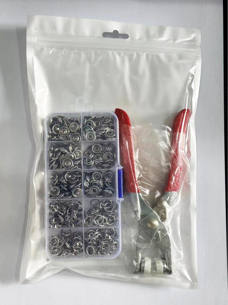 Five-Claw Snap Installation Set: No-Sew Rivets, Hand Press Pliers, Male-Female Fasteners, Multifunctional Concealed Snap Tool.