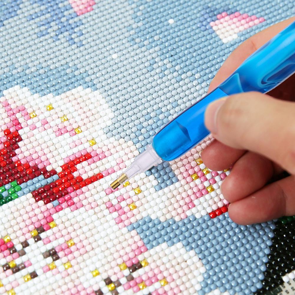 Diamond Painting Stylus mit Klebeknete Roller Diamond Painting Stift Set Harz 5D Diamond Painting Stift für DIY 5D Diamond Painting