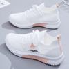 Women's Summer 2025 Breathable White Mesh Sneakers - Versatile Casual Shoes