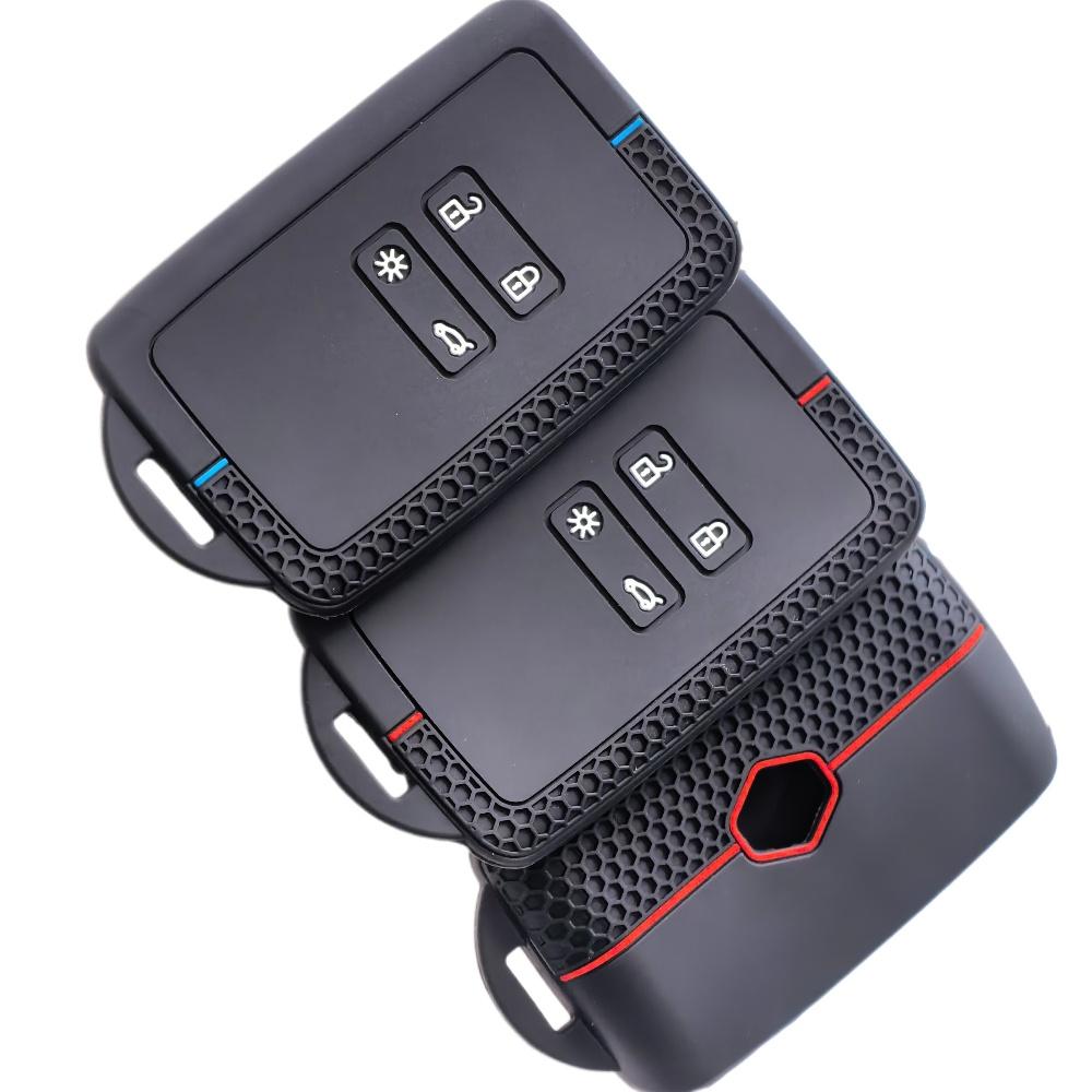 Silicone Auto Key Fob Cover Case Fit For Dacia Duster Logan 3 Jogger Sandero Fit For Renault Clio 5 Megane 4 Zoe Kadjar Captur Arkana Koleos