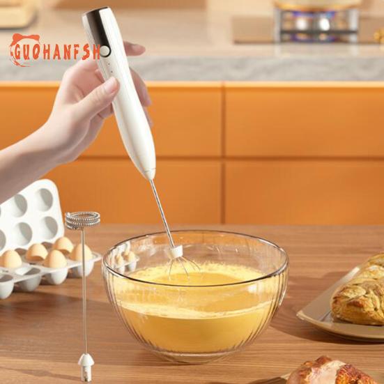 Leistungsstarker elektrischer Milchaufschäumer - Hochgeschwindigkeitsmotor, Ein-Tasten-Start, Handgerät