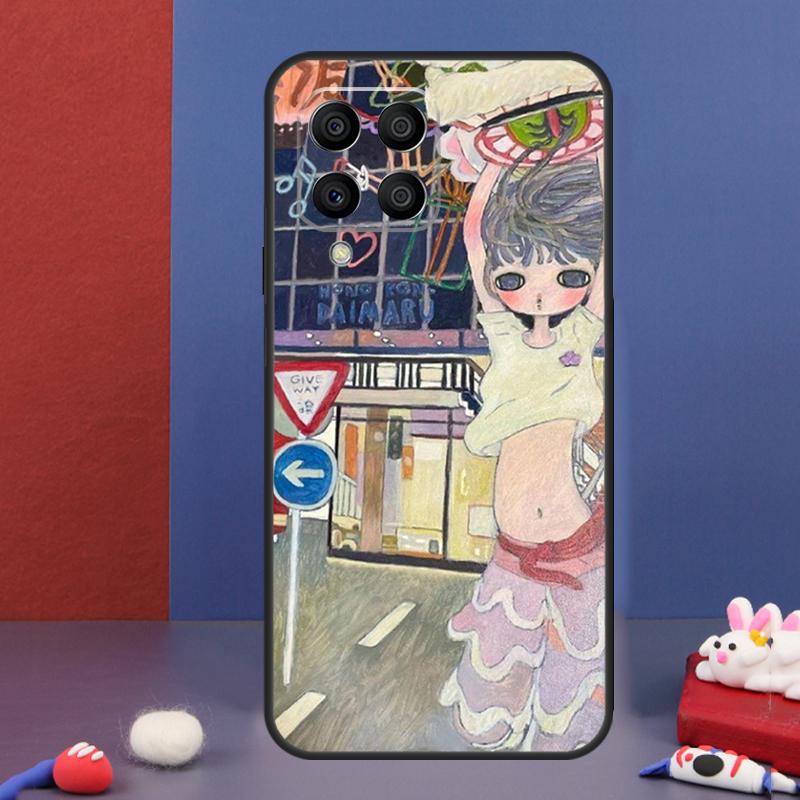 Cartoon Aesthetic Aya Takano Case For Samsung Galaxy M31 M21 M11 M13 M54 M34 M14 M56 M36 M16 M53 M32 M52 M35 M55 M15 M06