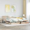 VidaXL Daybed with Trundle and Drawers Without Mattress 90x190 Cm 3302223