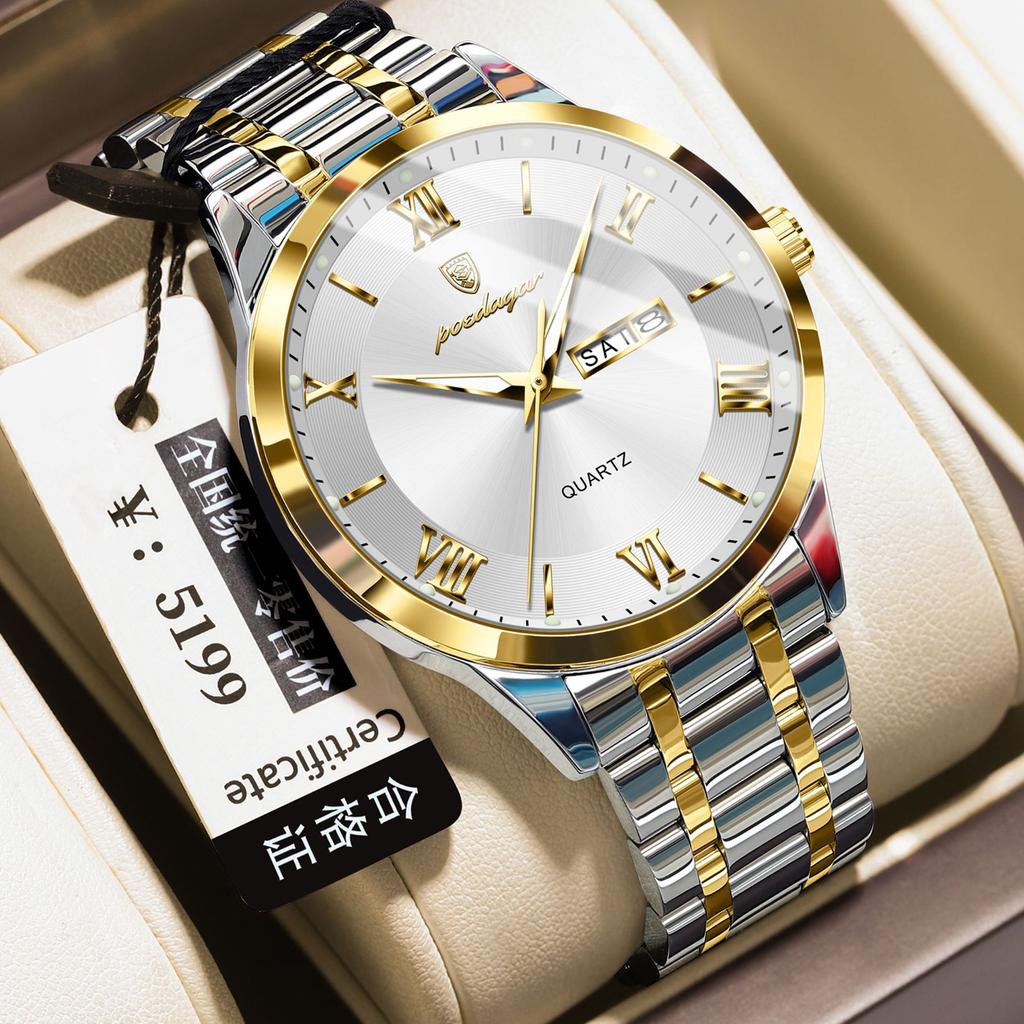 Ultra-Thin Men'S Watch Waterproof Luminous Calendar Watch