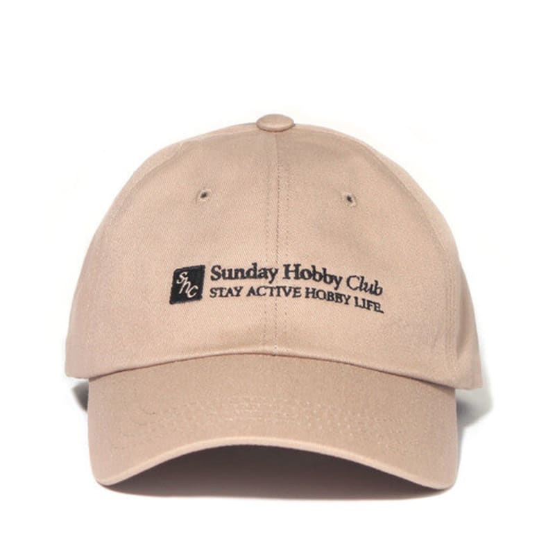 

BUTDEEP Square Logo Curve Cap - Beige ONE
