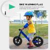 Portabandiera riflettente con biciclette per bambini sicurezza per accessori bici poliestere coda triangolare ciclismo bambino alta visibilità