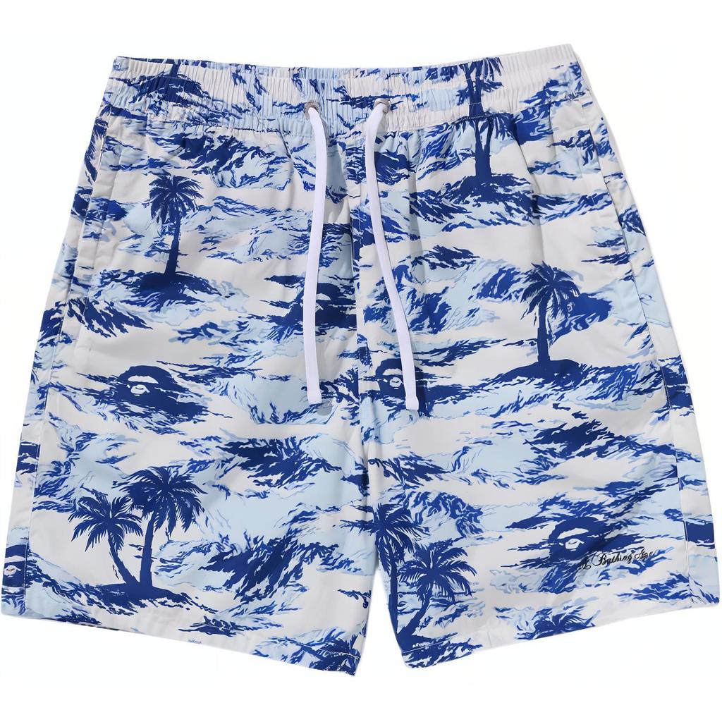 A Bathing Ape palm-tree printed shorts 0ZXSPM153312O