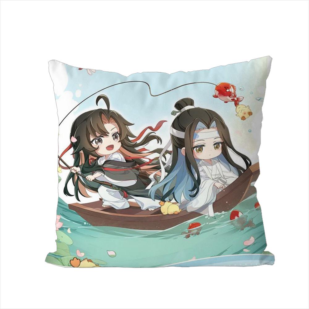 Mo Dao Zu Shi Pillow Case For Car Sofa Decorative Home Doublesided Print Plush Square Throw Pillow Cushion Cover