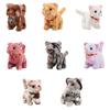 Interactive Plush Cat Toy with Walking and Meowing Realistic Stuffed Animal for Kids Perfect Gifts for Boys and Girls