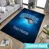 Custom Namebasketball Orlando Logo Carpet, Indoor Rug, Chair Rug, Living Rooms, Doormat Made From Polyester Home Decor Birthday Christmas Gifts