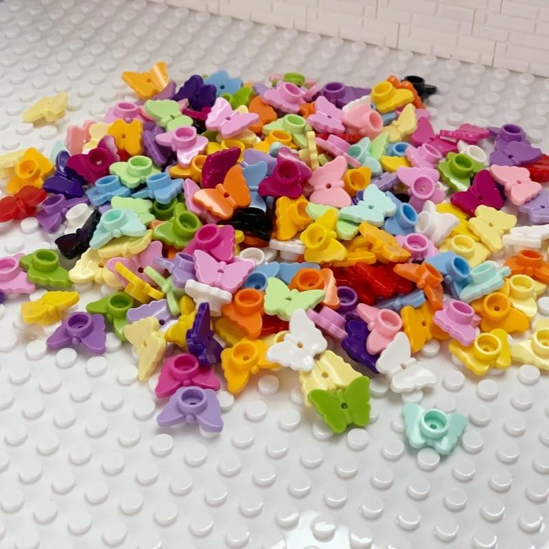 100 KS Mini Motýl Stavebnice Hmyzí Téma Dětské Hračky 80674 Zahrada DIY Dekorace MOC Kreativní Vzdělávací Kostky