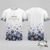 Summer Men's Christmas 3D Printed Crew Neck Short Sleeve T-Shirt