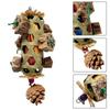 Bite Resistant Pet Bird Chew Toy Bamboo Woven Teeth Grinding Toy Cornhusk Pinecone Toy  Small Pet