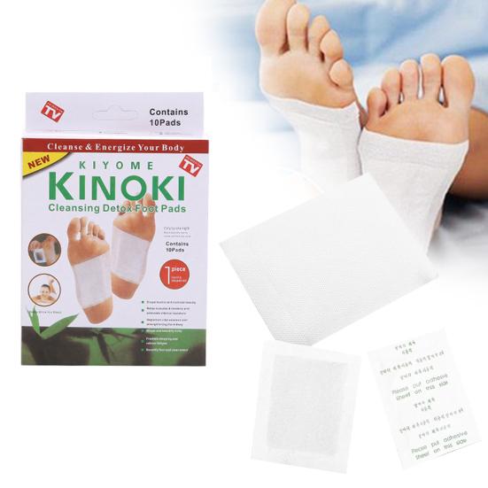10Pcs Detox Foot Patches Stickers Weight Loss Humidity Removal Adhesive Pad