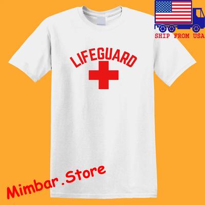 Lifeguard Life Guard Beach Pool Men's White Size S-5XL