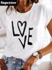 Clothes Ladies Summer T Clothing Print Fashion Casual T-shirts Letter 90s Trend Cute Short Sleeve Women FeUnisex Graphic Tee