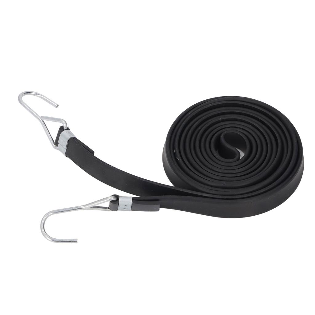 10Pcs Bungee Strap 2cm Width Black High Elasticity Heavy Duty Bungee Cords with Hook for Outdoor Activities