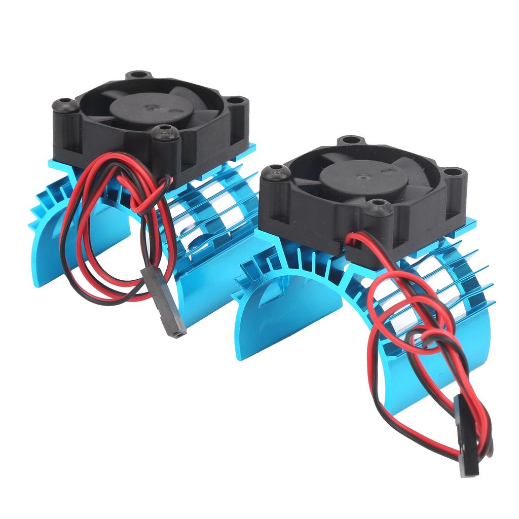 RC Car 3650 Brushless Motor Cooling Fan 540 Brushed Motor Fan with Heatsink RC AccessoryPurple