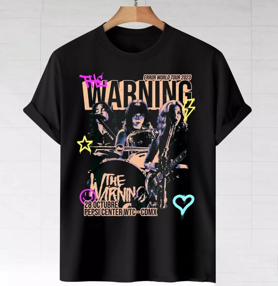 

The Warning band Error World Tour 2023 T-shirt size S-5XL Unisex T-Shirt XXXXL