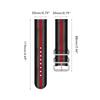 Replacement Straps Compatible for BIOCERAMIC 3 Ring Canvas Strap Watchbands