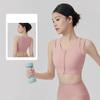 2026 Summer Sports Bra Women Fashion Zipper Running Shockproof Yoga Bra Pilates Training Fitness Vest