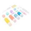 Toiletries Travel Bottles Leak Proof Squeezable Lightweight Travel Bottles Set for Airport Trip Accessories 190g 17