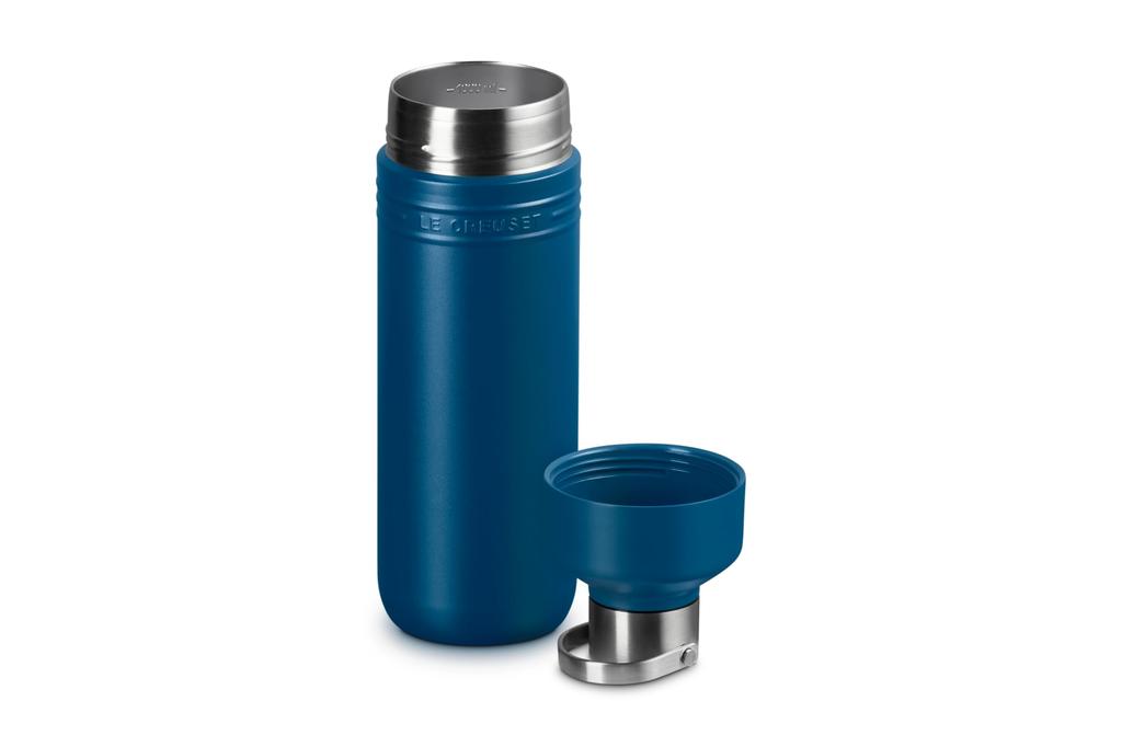 Le Creuset Water Large Deep Stainless Vacuum Wide Easy to Easy to On the Convenient to Carry Bottle, Bottle, Capacity, 1000ml, Teal, Steel, Insulated,