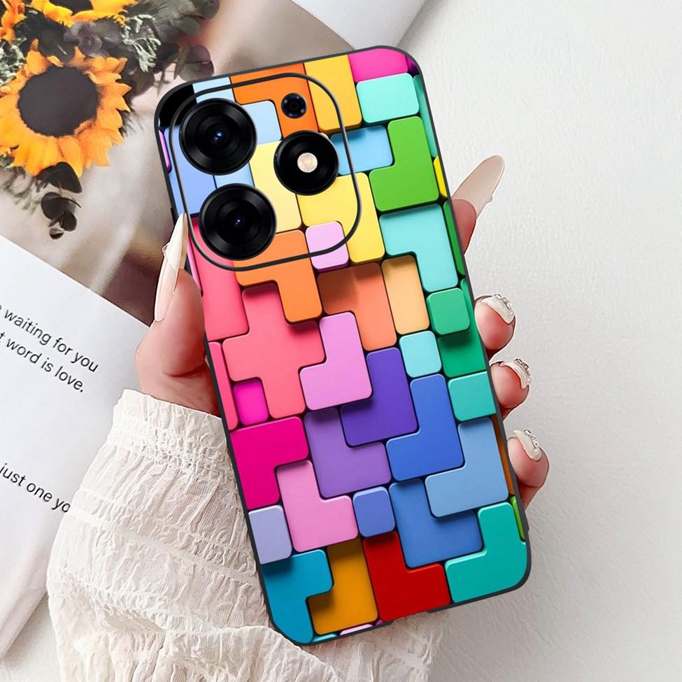 For Tecno Spark 10 Pro Case KI7 Silicone Cute Fashion Flower Cool Painted Soft Back Cover For Techno Spark 10 Pro Phone Case K17