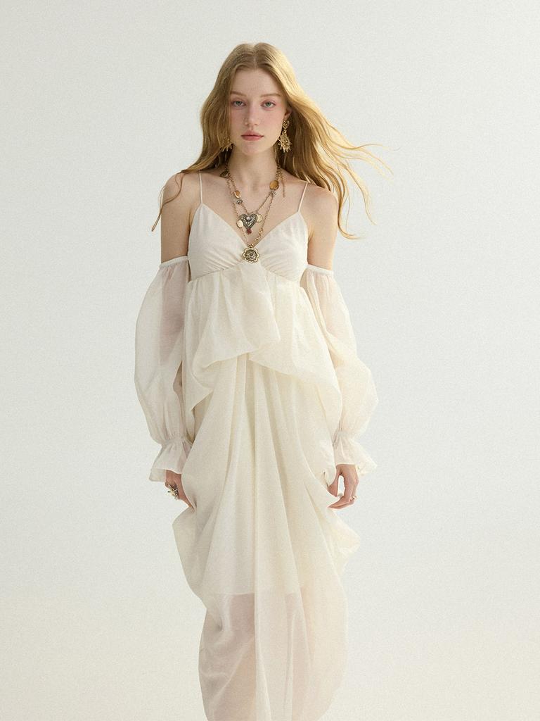 Sinseuden Biella Drape Long Dress