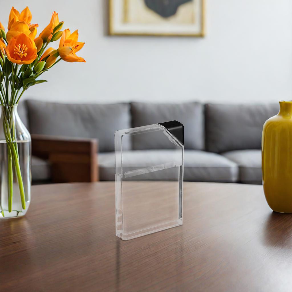 2Pcs Creative Water Cup Flat Water Bottle 450Ml Clear Portable Lightweight Reusable for Outdoor Travel Sports Daily Hydration