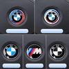 NNEJ4 Aluminium Car Steering Wheel Center Emblem Badge Cap Sticker Sticker For All BMW E46 E39 E38 E90 E60 E36 F30 F20 X1 Accessories