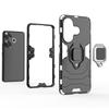 For Xiaomi Redmi Turbo 3 5G/Poco F6 5G Case Ring Holder Kickstand PC+TPU Phone Cover