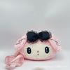 Sanrio Kuromi Melodie Plush Toy Crossbody Bag With Lace For Kids And Teens