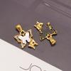 European & American Butterfly Pendant Charms: 18K Titanium Steel Necklace Accessories for DIY.