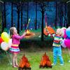 Halloween Fire Party Decoration 3D Decorative Cardboard Campfire Centerpiece Artificial Fire Flame