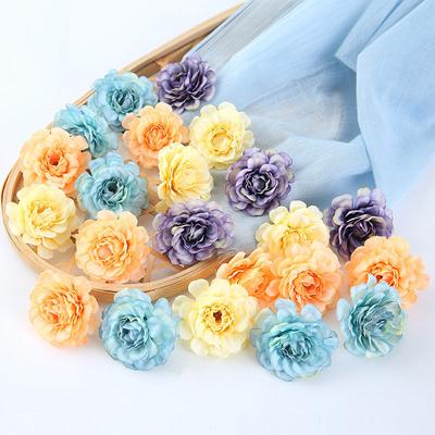 Fake Peony Flowers Hydrangea Fake Flowers 10pcs Artificial Silk Artificial Flowers Heads Diy Floral Wedding Bouquet Multi-layer Jewelry Accessory