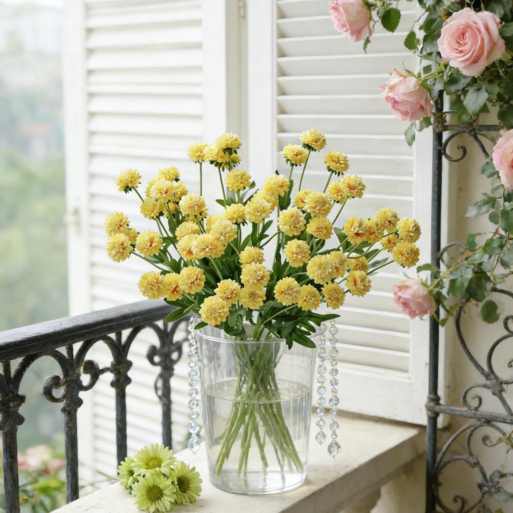 Artificial Flowers Silk Ball Chrysanthemum Home Room Wedding Wreath Bridal Bouquet Decora Valentine Garden DIY Gift Prop Hotsale