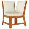 Vidaxl 7-Piece Garden Furniture Set With Cushions, Solid Acacia Wood