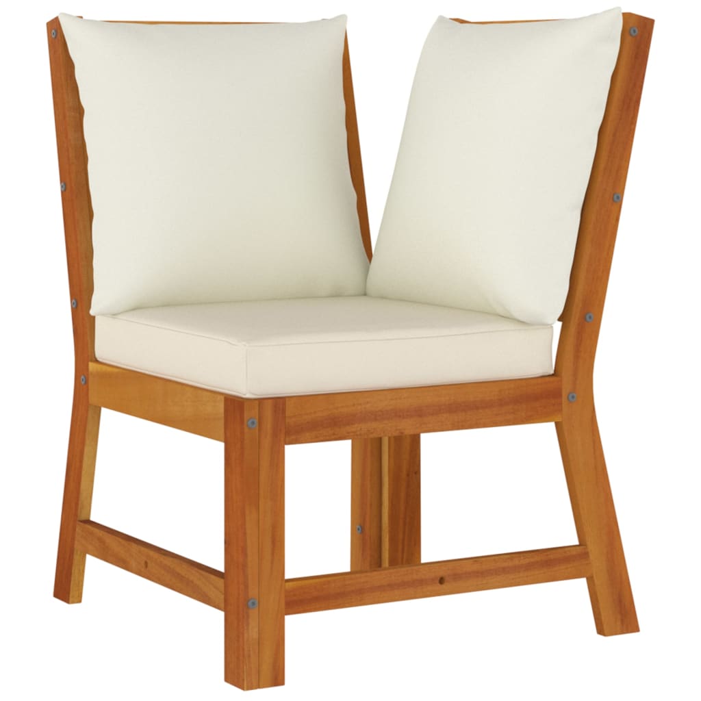 Vidaxl 7-Piece Garden Furniture Set With Cushions, Solid Acacia Wood