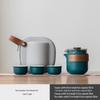 OIMG Portable Coarse Pottery Travel Tea Set