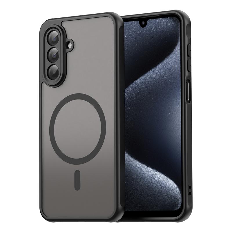 

Для Samsung Galaxy A17 5G A07 4G Чохол Напівпрозорий Матовий Матовий PC+TPU Захист від відбитків пальців Напівпрозорий Чохол Galaxy A17 5G чорний