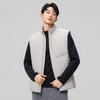 Men's High-Quality Double Zipper Outdoor Down Vest - Thickened Warm Sleeveless with Stand Collar.
