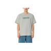 Levis Buchstaben-Print Pullover Rundhals Kurzarm T-Shirt Herren T-Shirts Grau 16143-1345