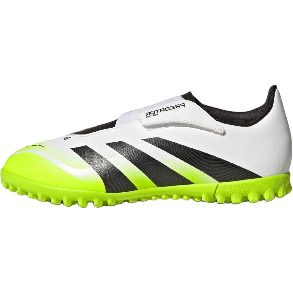 Adidas Predator Club Vel Versatile Comfortable Durable Low-Top Kids Soccer Shoes Kids Soccer Shoes White Black Green JH8871