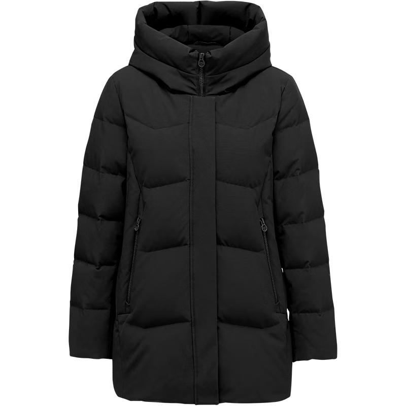 

Tanboer Women s TD236506 Hooded Mid-length Loose Duck Down Jacket 4XL