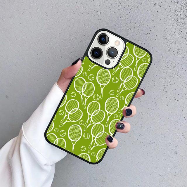 Tennis Ball Rackets Phone Case Cover For iPhone 17 Air 16 15 14 13 12 Pro Max 11 Pro Max Plus Coque Shell