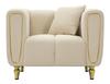 Armchair Alma Cream With Cushion Cm 97X81X71