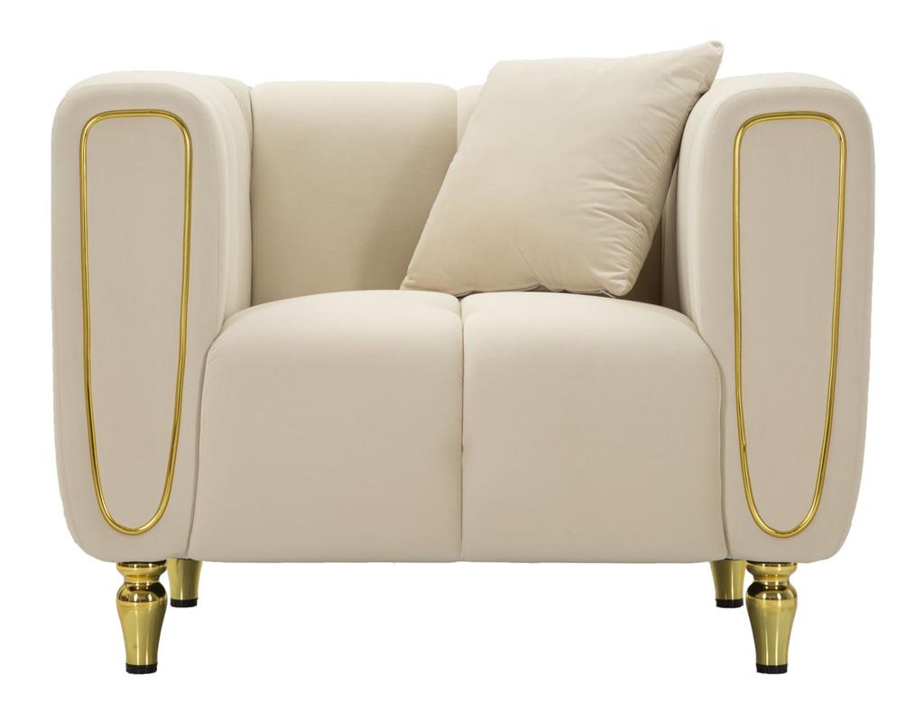 Armchair Alma Cream With Cushion Cm 97X81X71